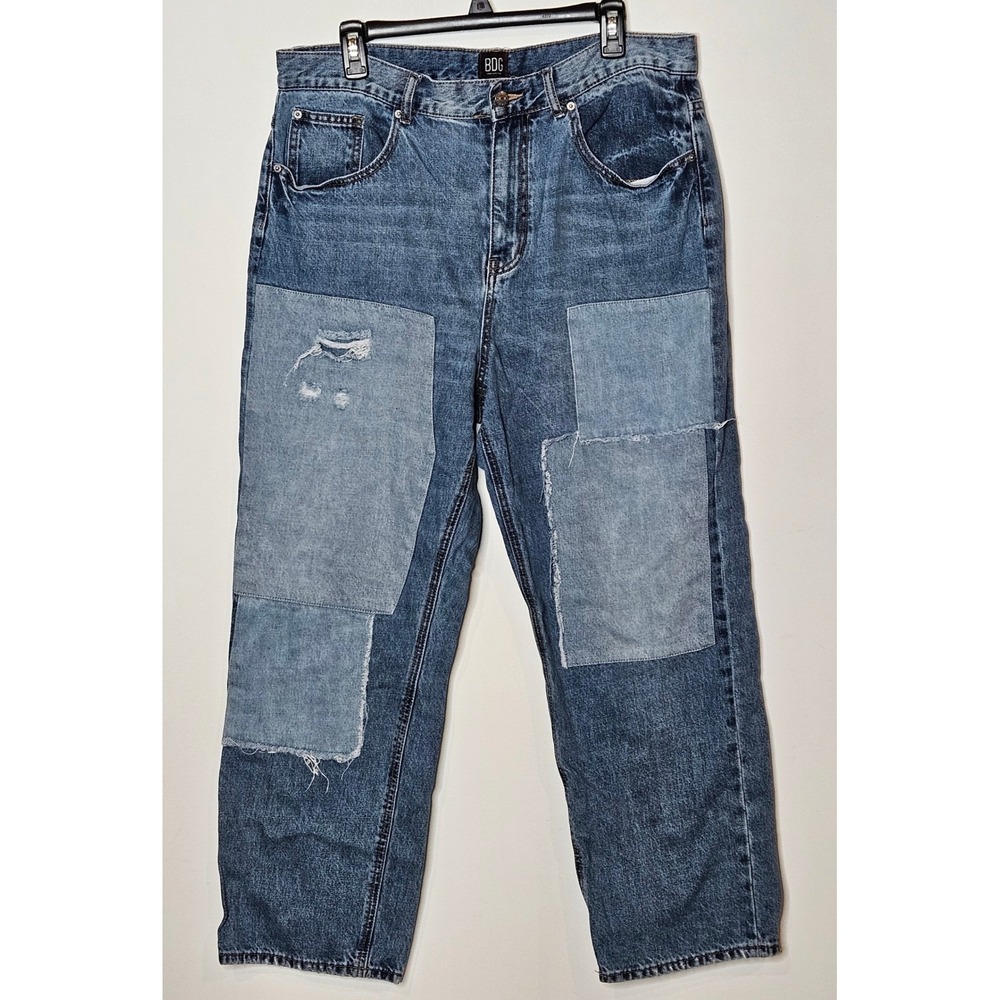 BDG Urban Outfitters Womens 34 Cowboy Jeans Patchwork Denim Baggy‎ Grunge Y2K